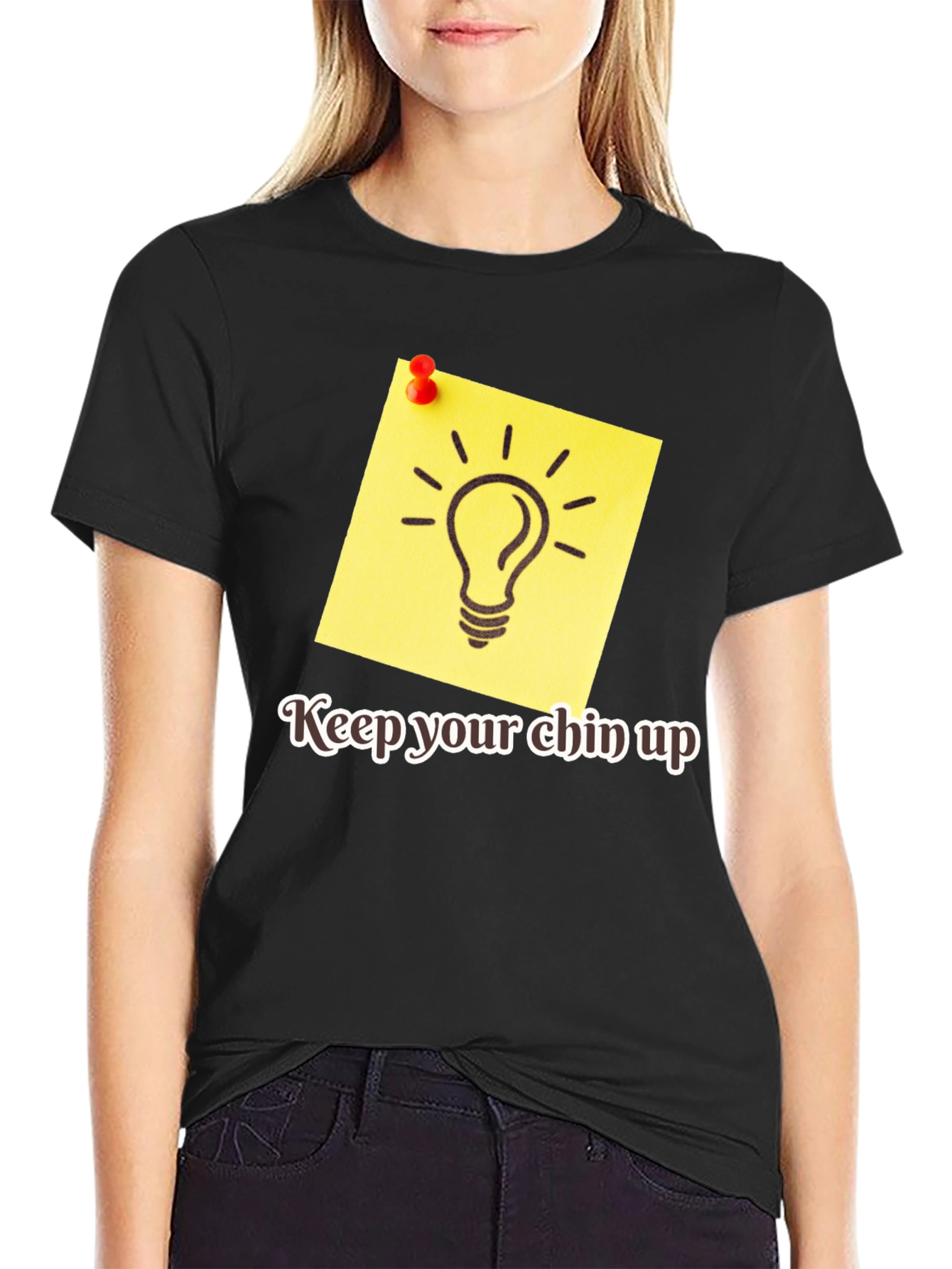 Motivational Keep Your Chin Up Graphic Tee
