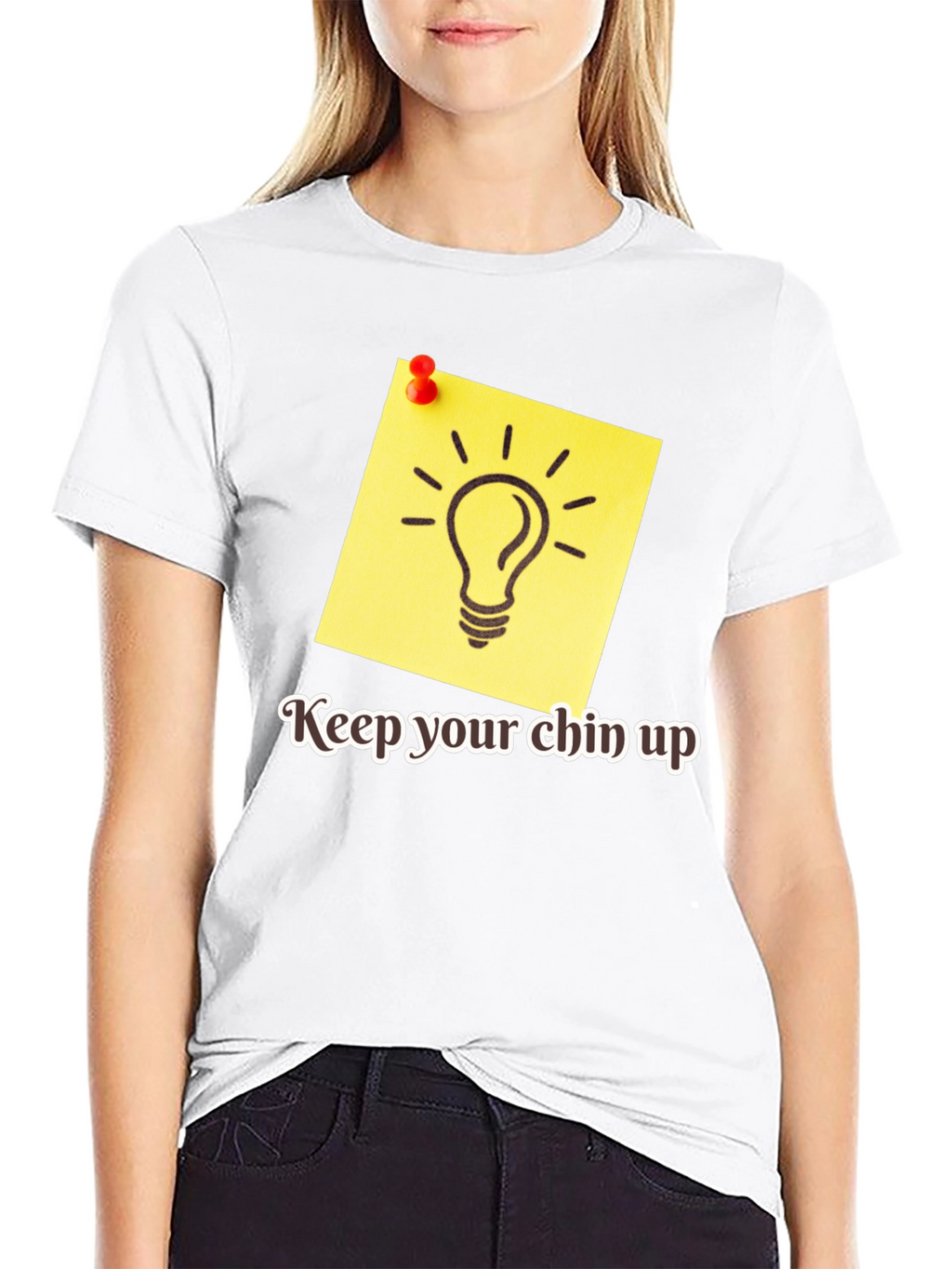 Motivational Keep Your Chin Up Graphic Tee