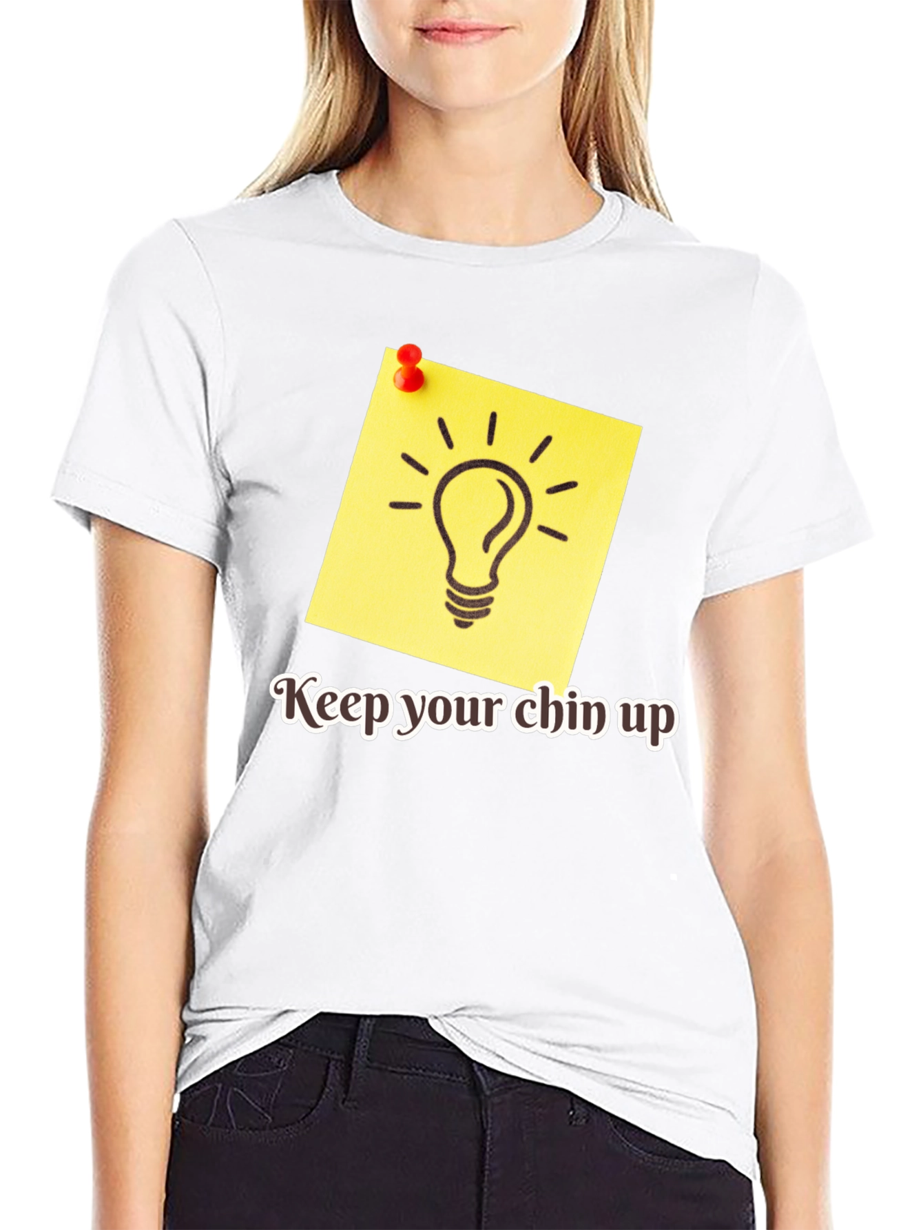 Motivational Keep Your Chin Up Graphic Tee