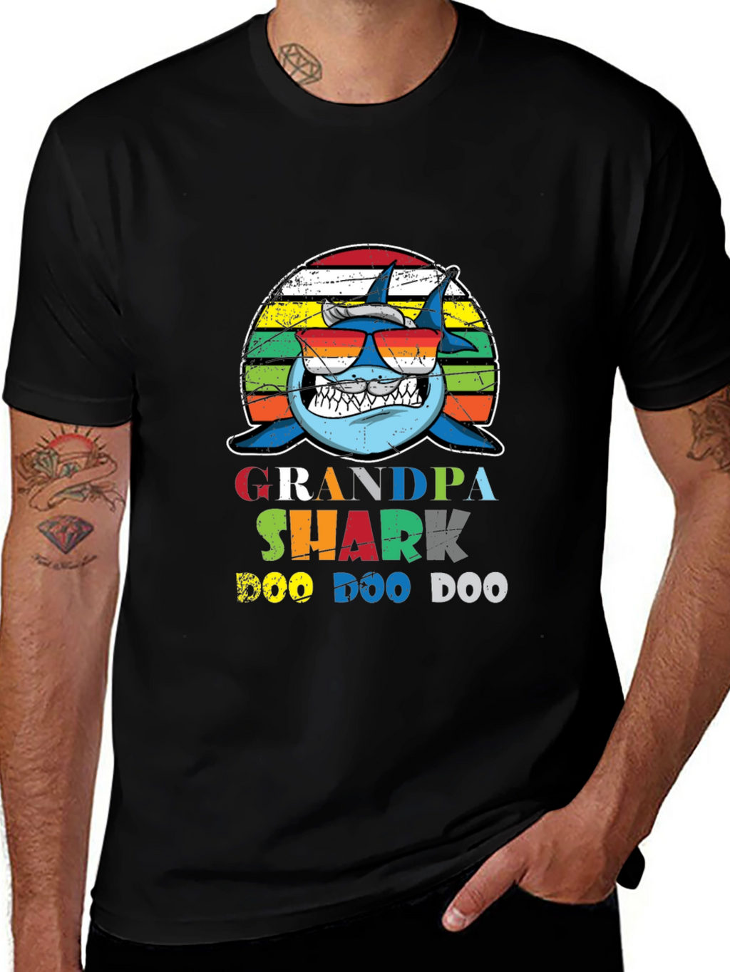 Grandpa Shark Doo Doo Doo T-Shirt