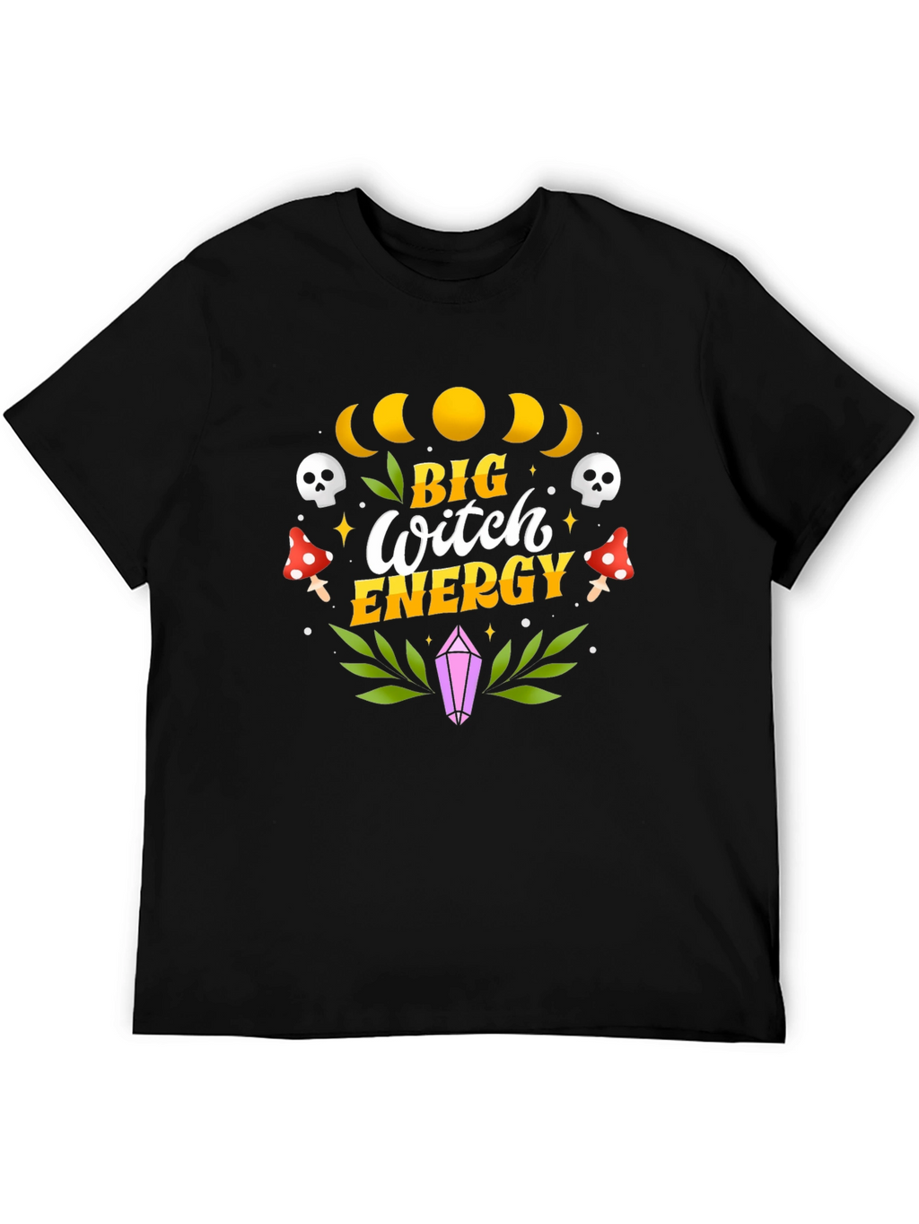 Big Witch Energy Graphic Tee - Mystical T-Shirt