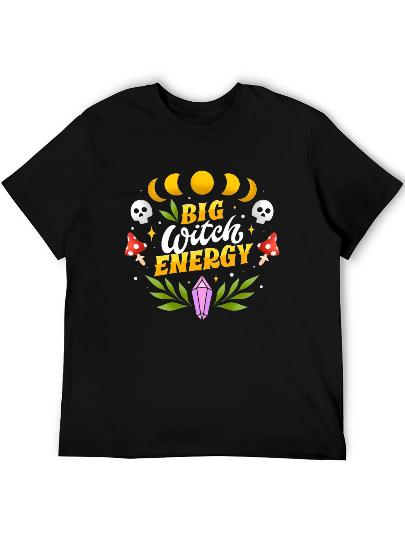 Big Witch Energy Graphic Tee - Mystical T-Shirt