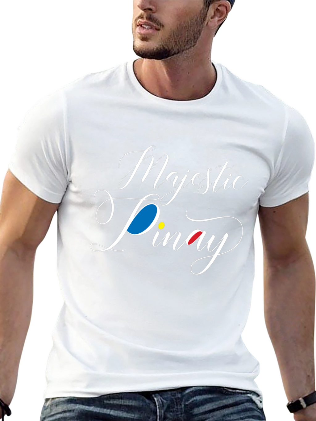 Majestic Pinay Black T-Shirt