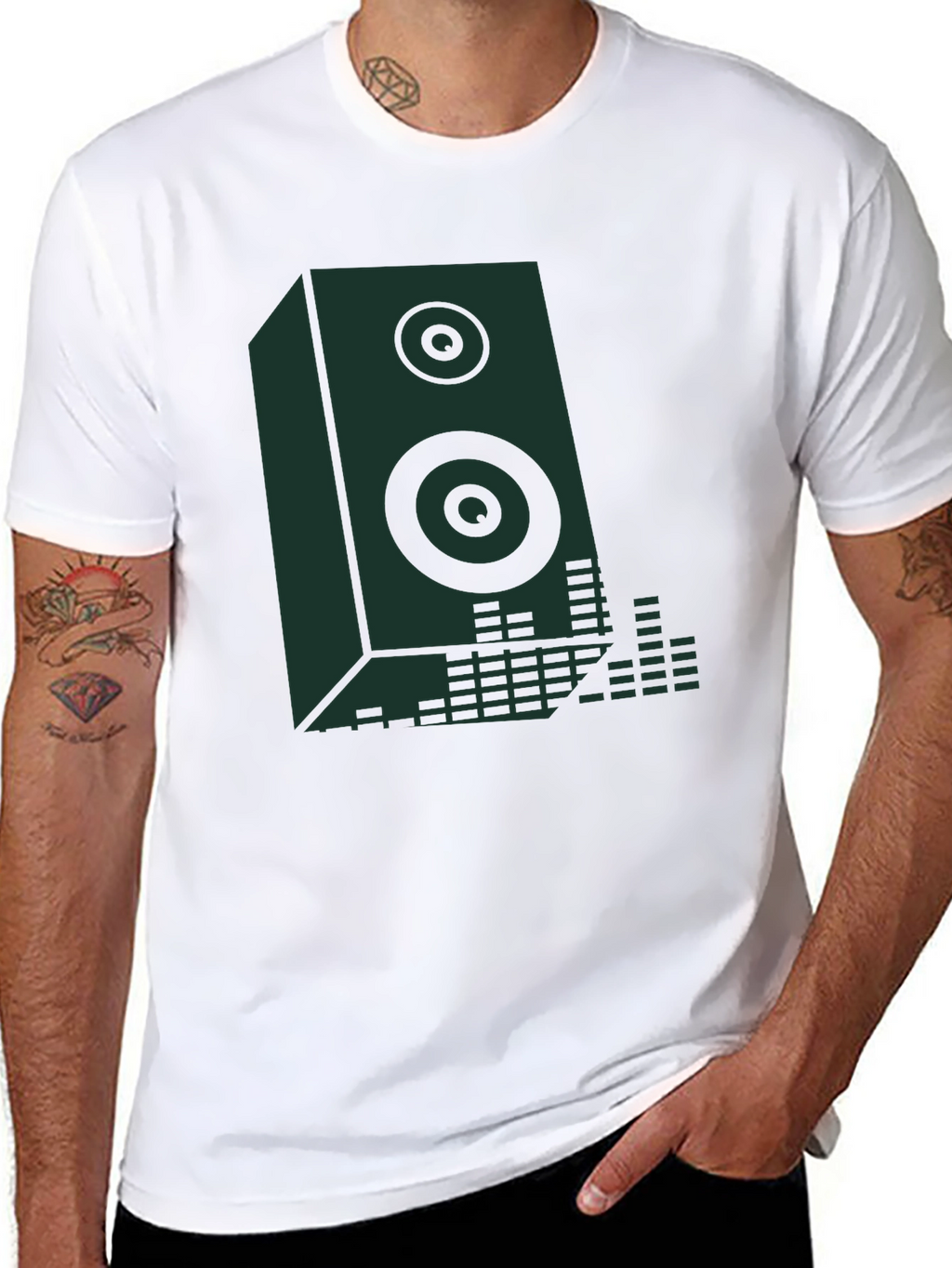 Speaker Graphic Black T-Shirt