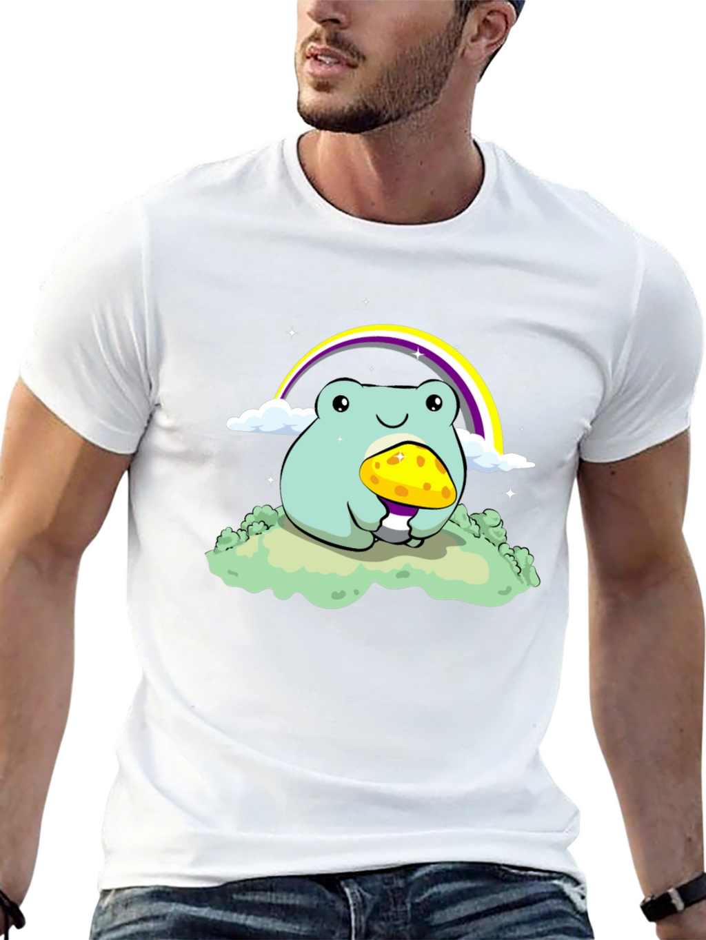 Cute Frog Rainbow T-Shirt