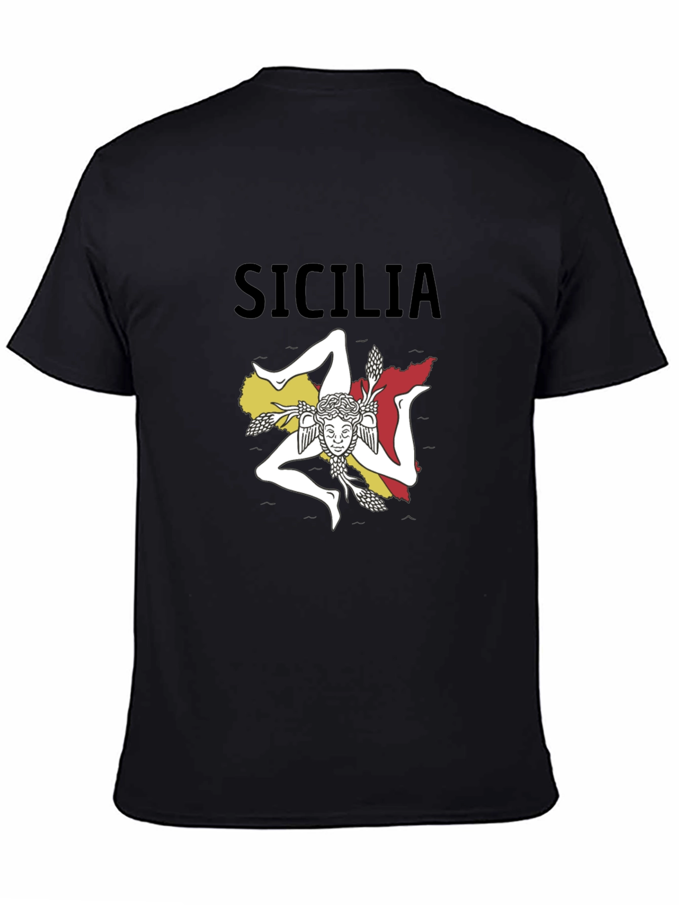 Sicilia T-Shirt: Sicilian Trinacria Design