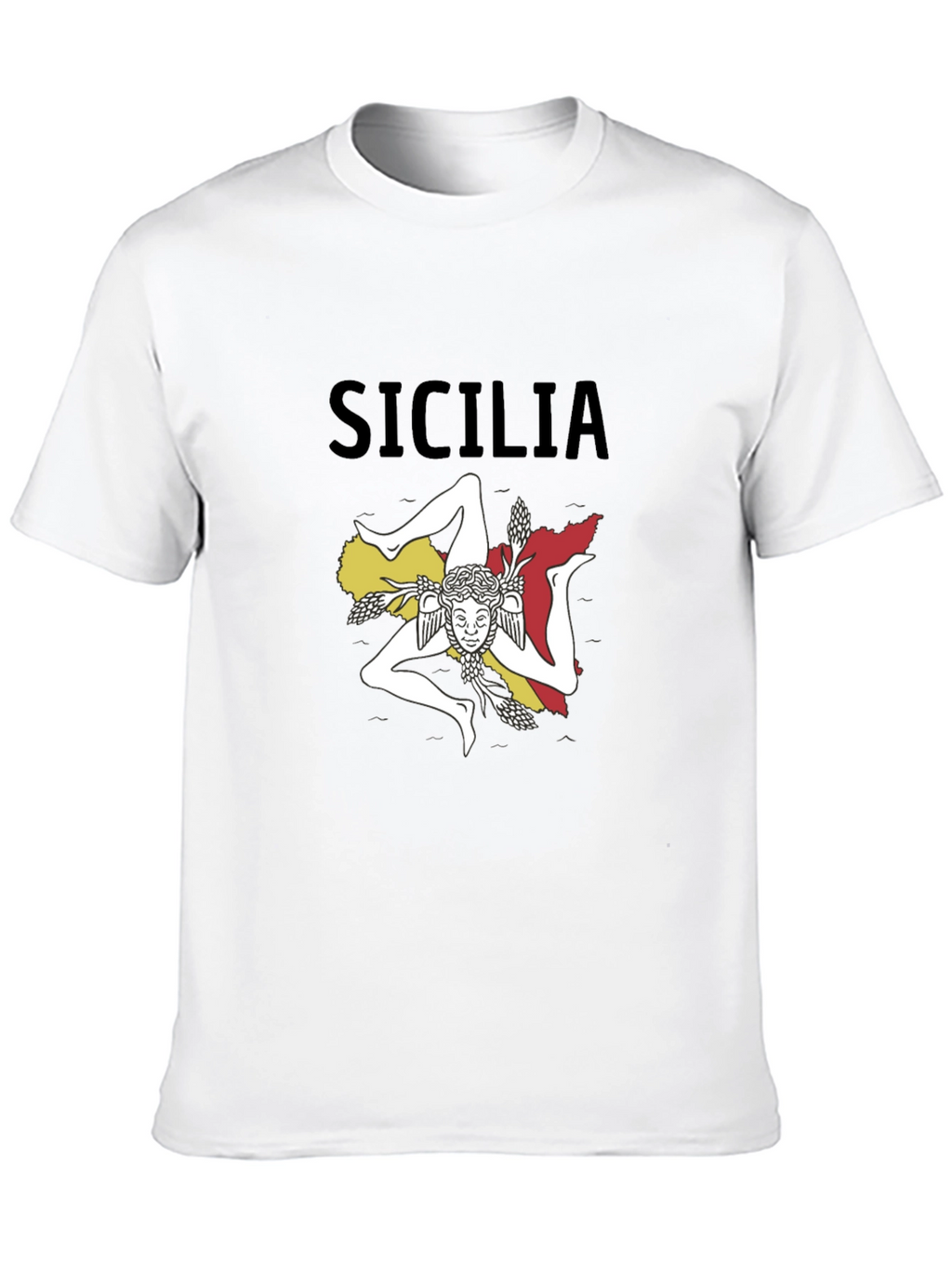 Sicilia T-Shirt: Sicilian Trinacria Design