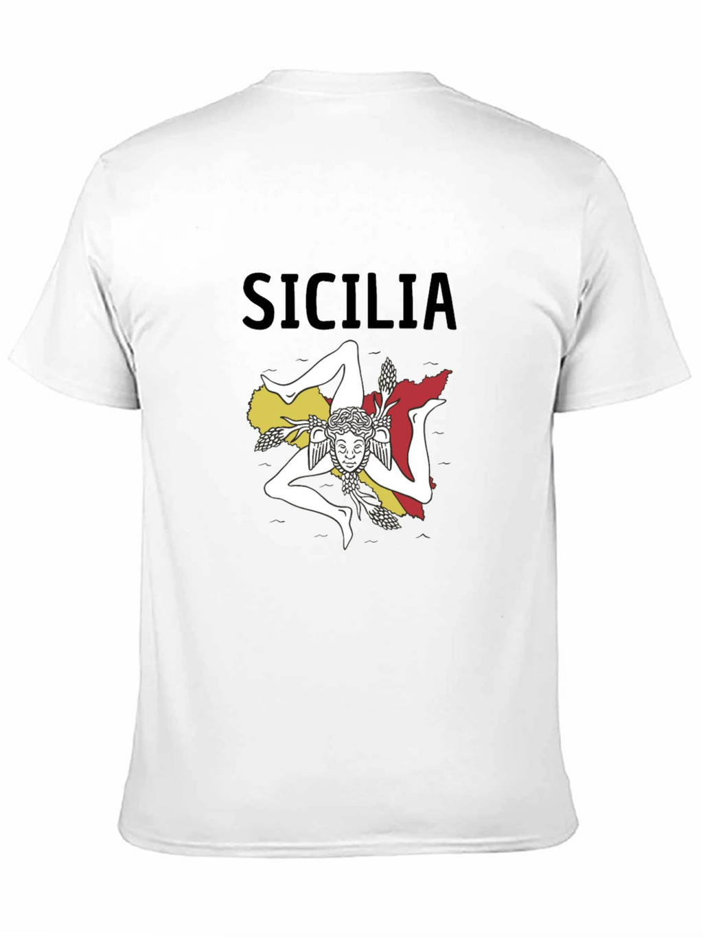Sicilia T-Shirt: Sicilian Trinacria Design