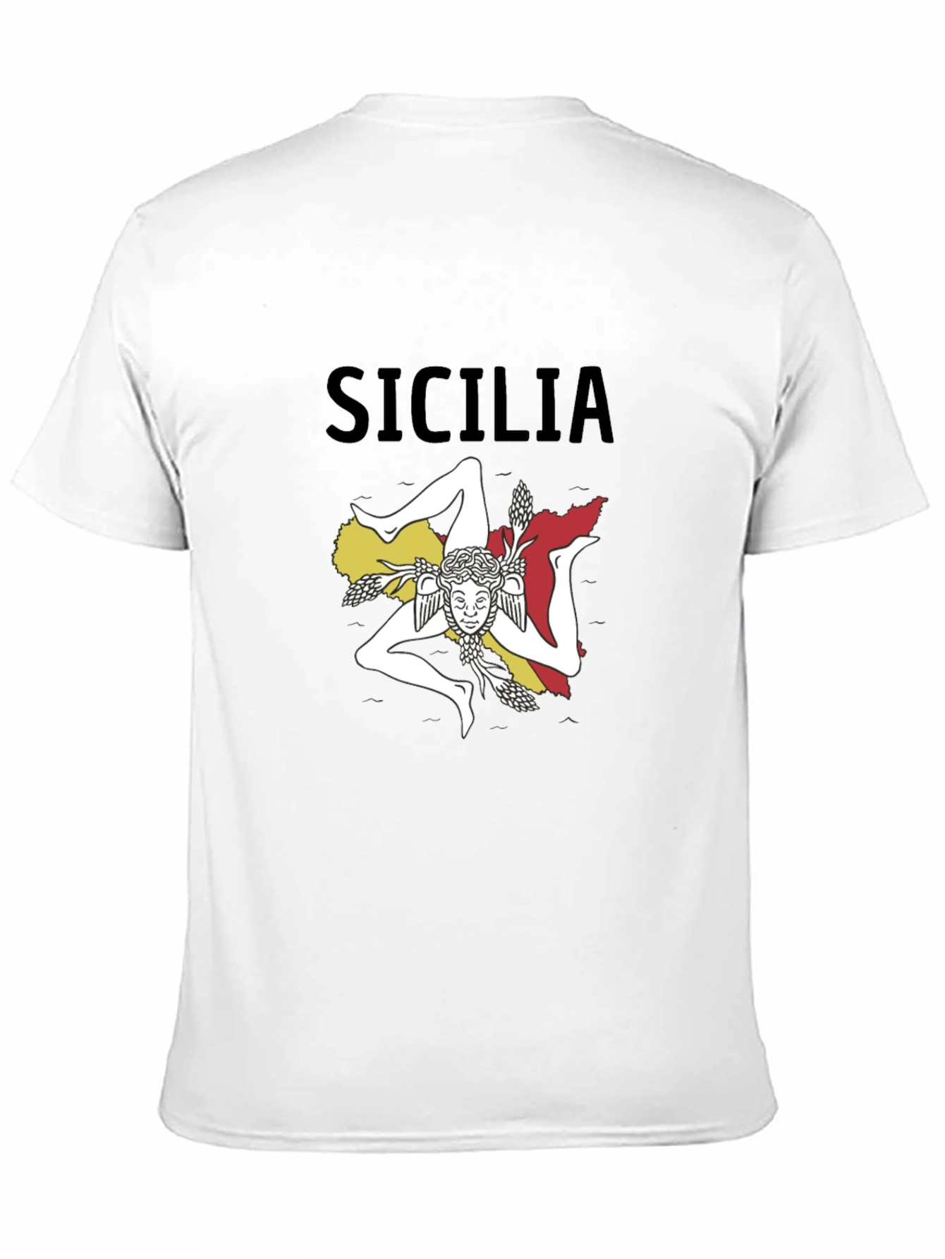 Sicilia T-Shirt: Sicilian Trinacria Design