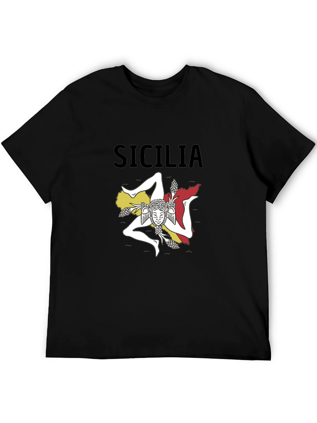 Sicilia T-Shirt: Sicilian Trinacria Design