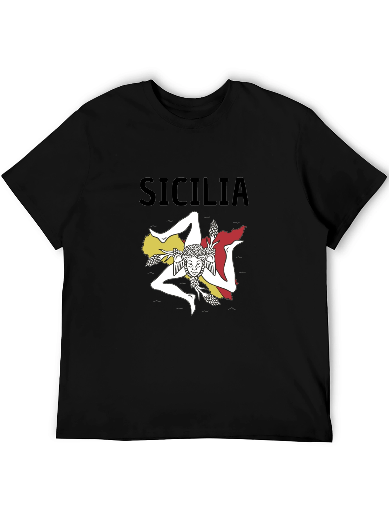 Sicilia T-Shirt: Sicilian Trinacria Design