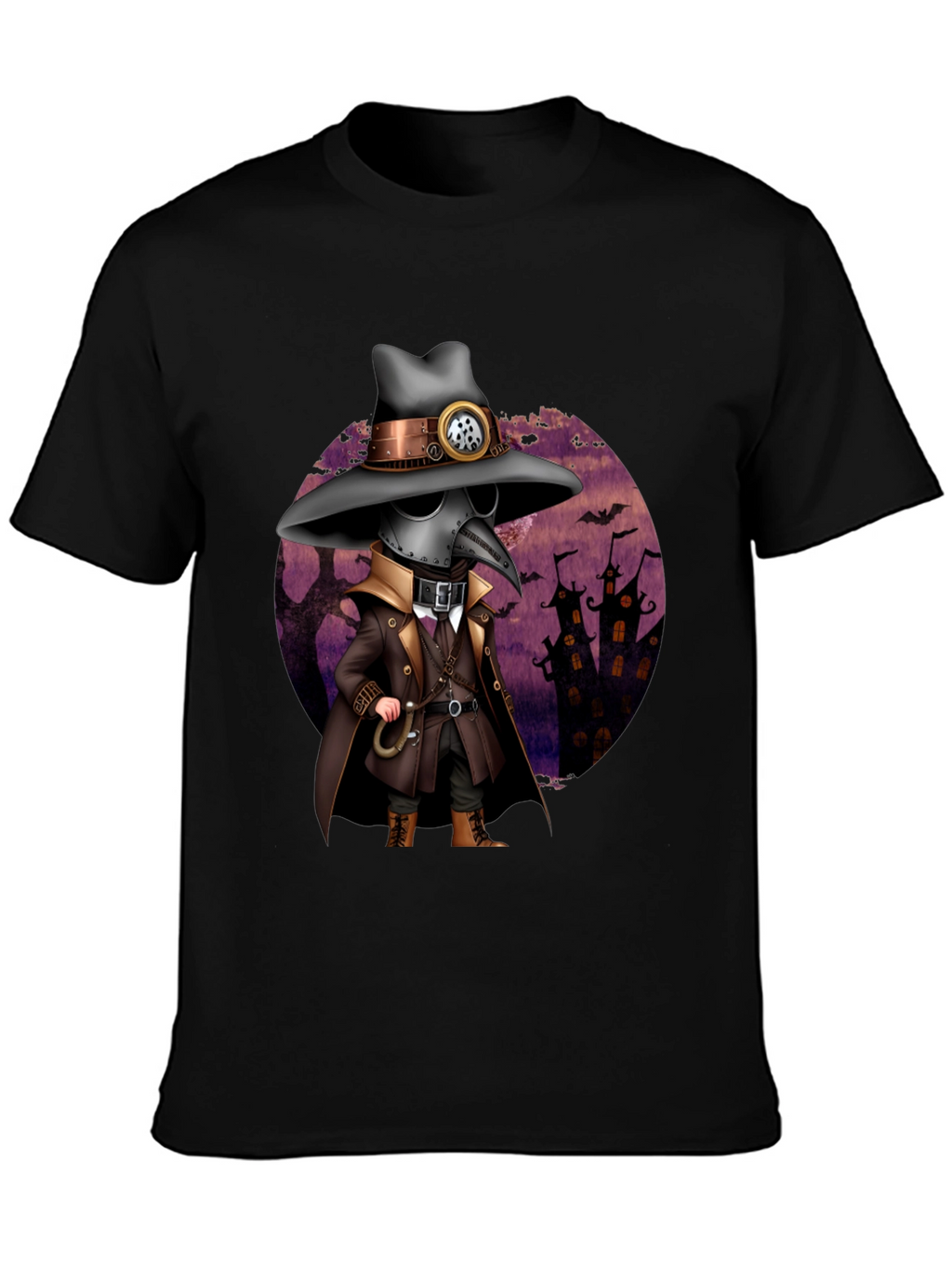 Steampunk Plague Doctor Halloween T-Shirt