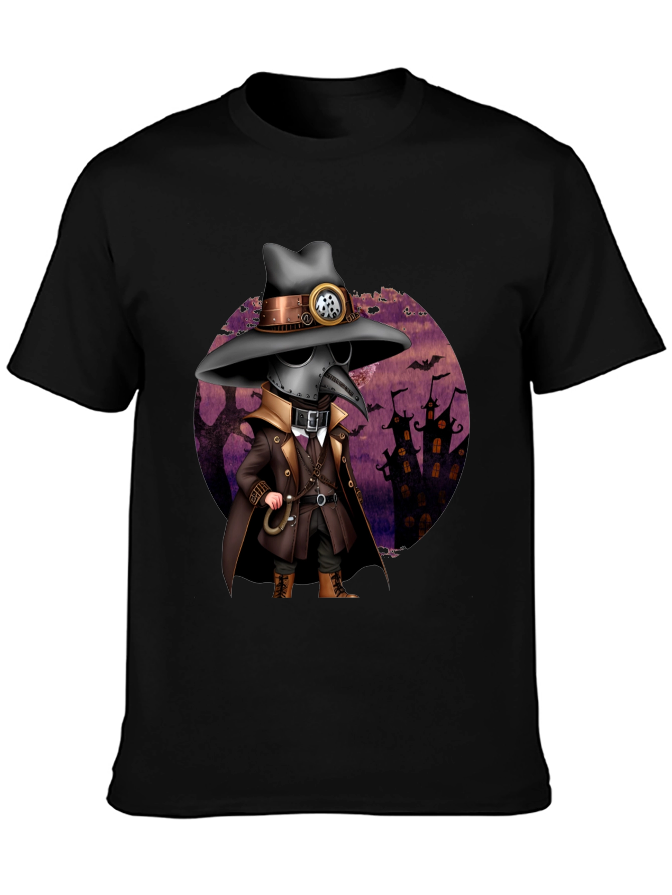 Steampunk Plague Doctor Halloween T-Shirt