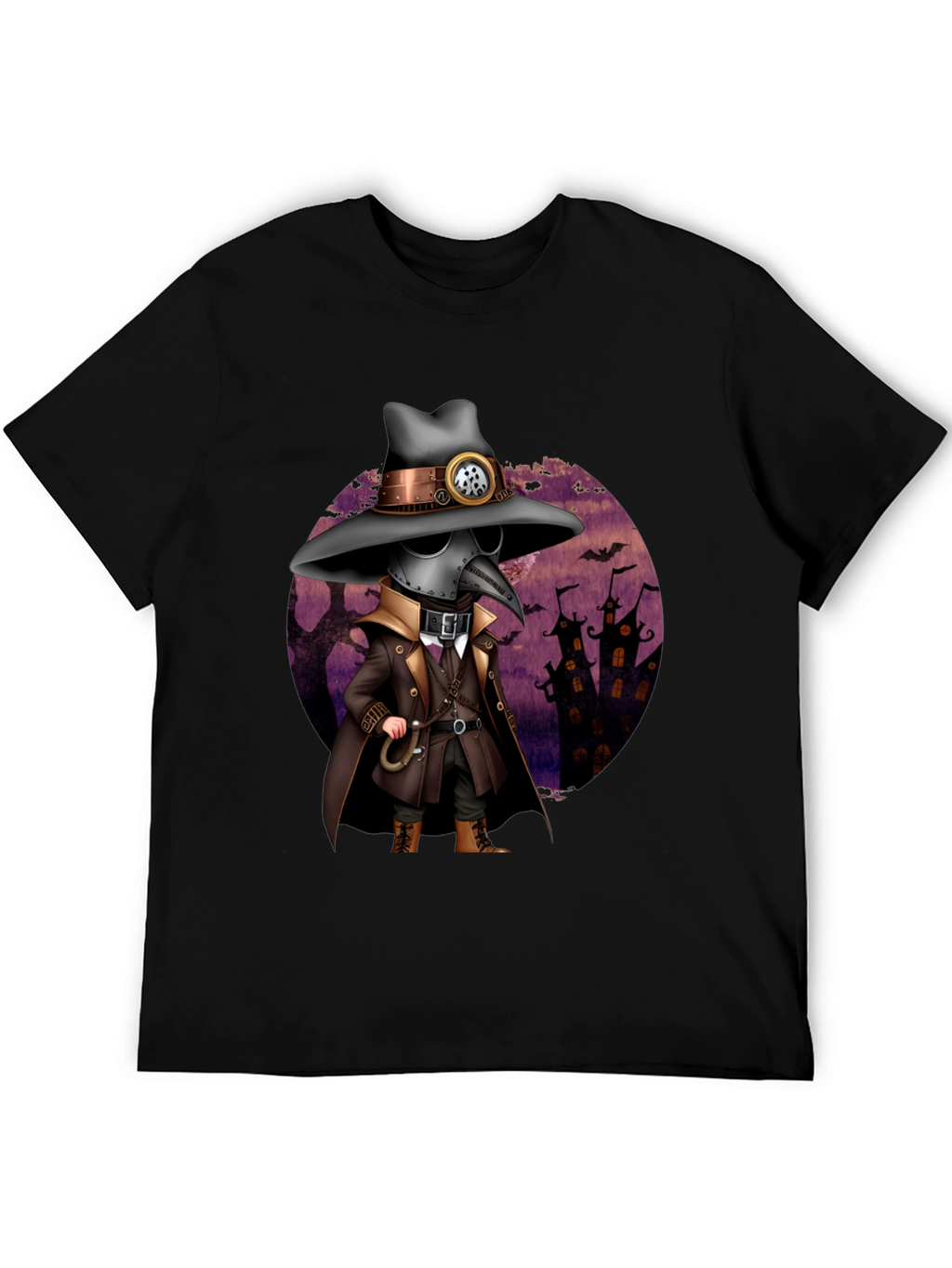 Steampunk Plague Doctor Halloween T-Shirt