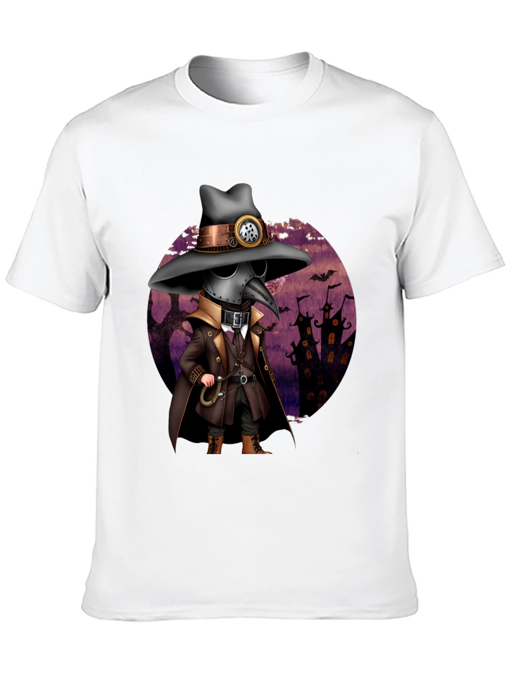 Steampunk Plague Doctor Halloween T-Shirt