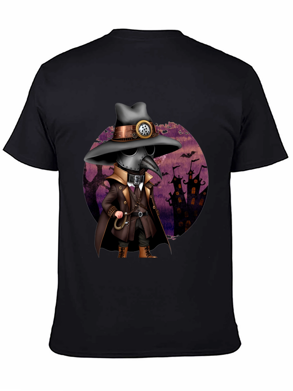 Steampunk Plague Doctor Halloween T-Shirt
