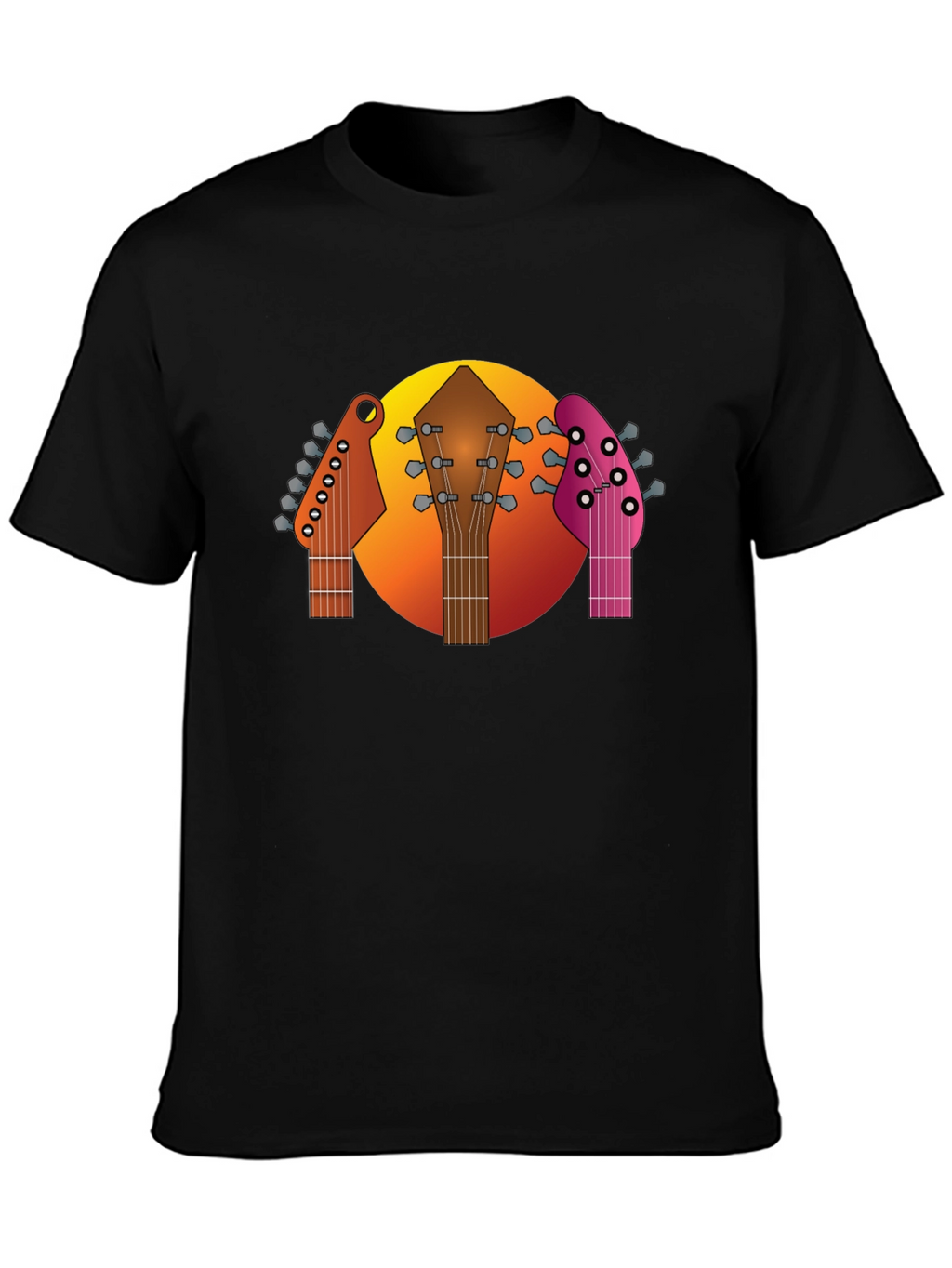 Guitar Headstocks Graphic T-Shirt