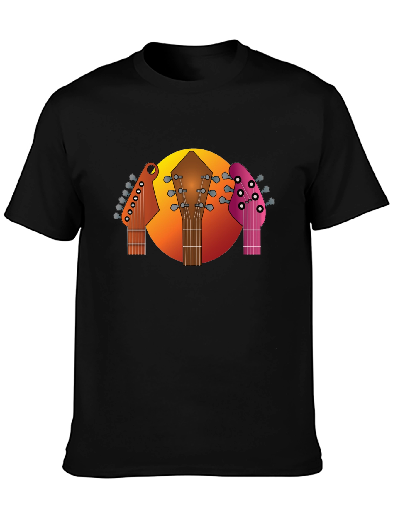 Guitar Headstocks Graphic T-Shirt