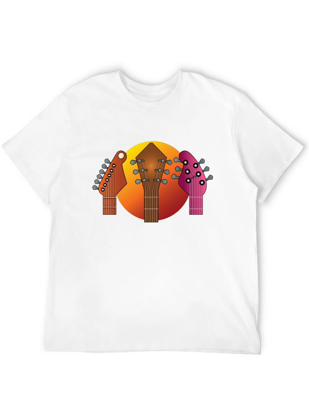 Guitar Headstocks Graphic T-Shirt