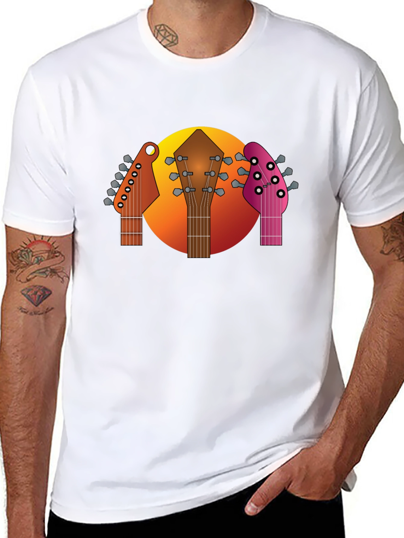 Guitar Headstocks Graphic T-Shirt