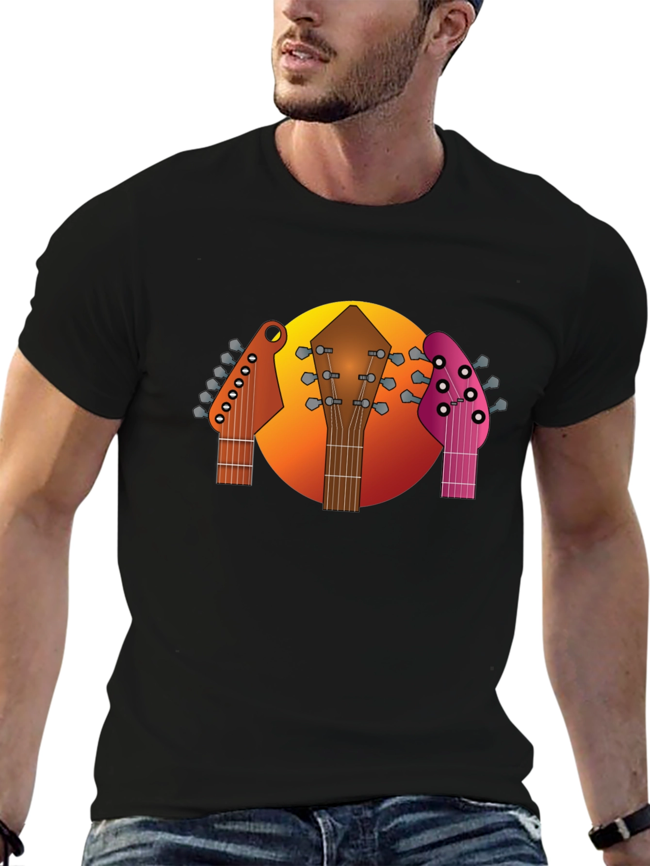 Guitar Headstocks Graphic T-Shirt