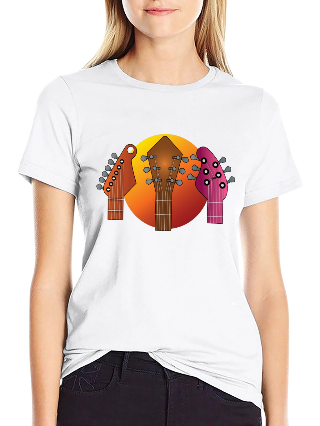 Guitar Headstocks Graphic T-Shirt