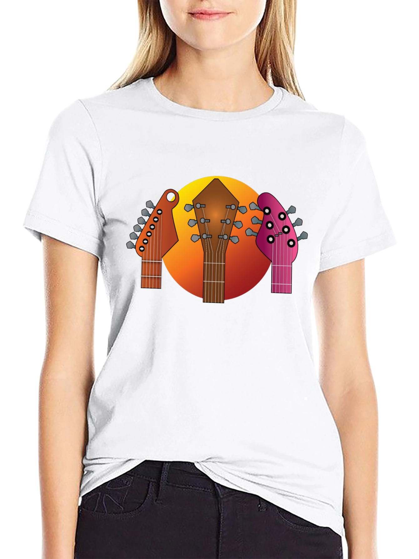 Guitar Headstocks Graphic T-Shirt