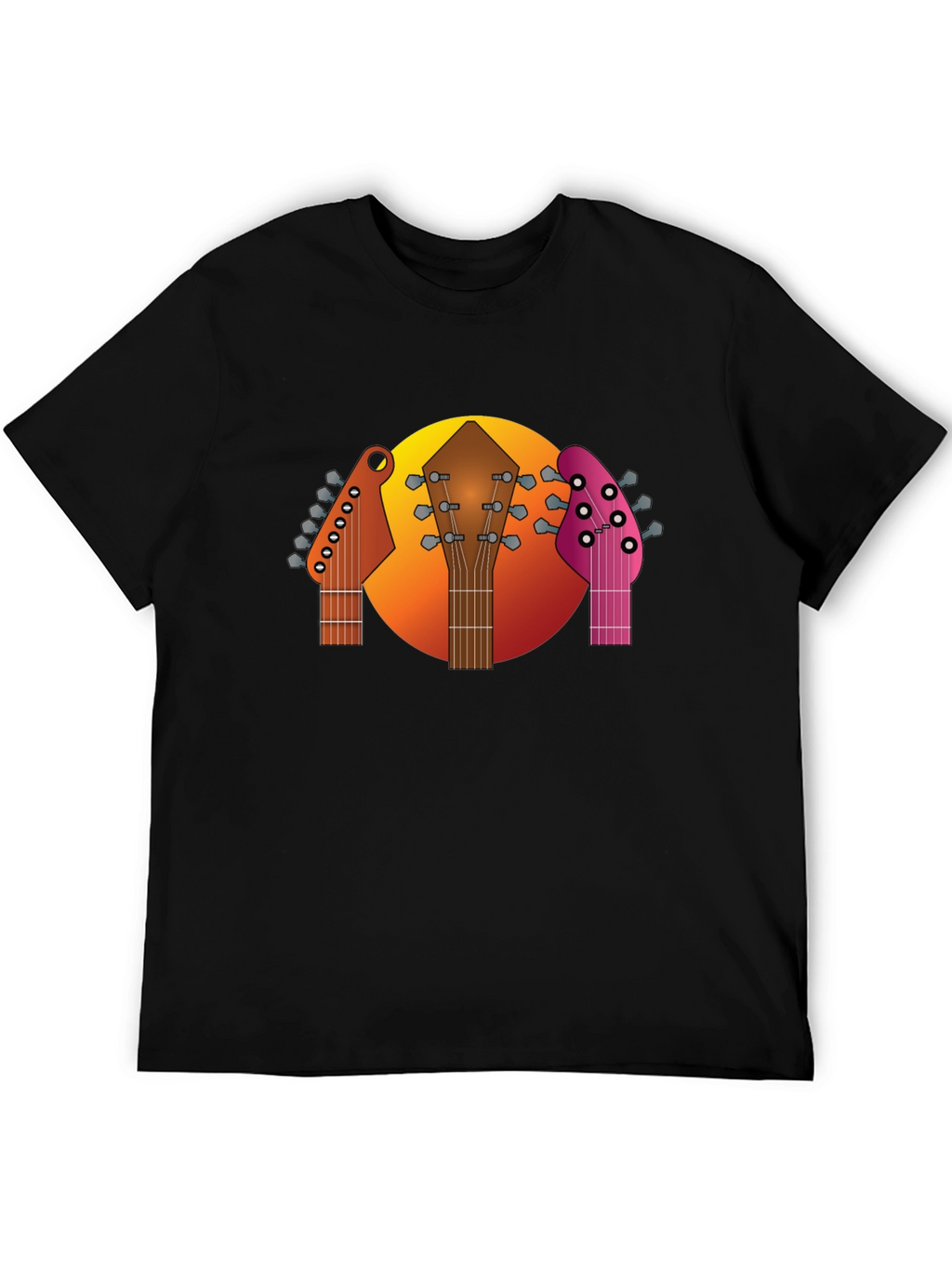 Guitar Headstocks Graphic T-Shirt