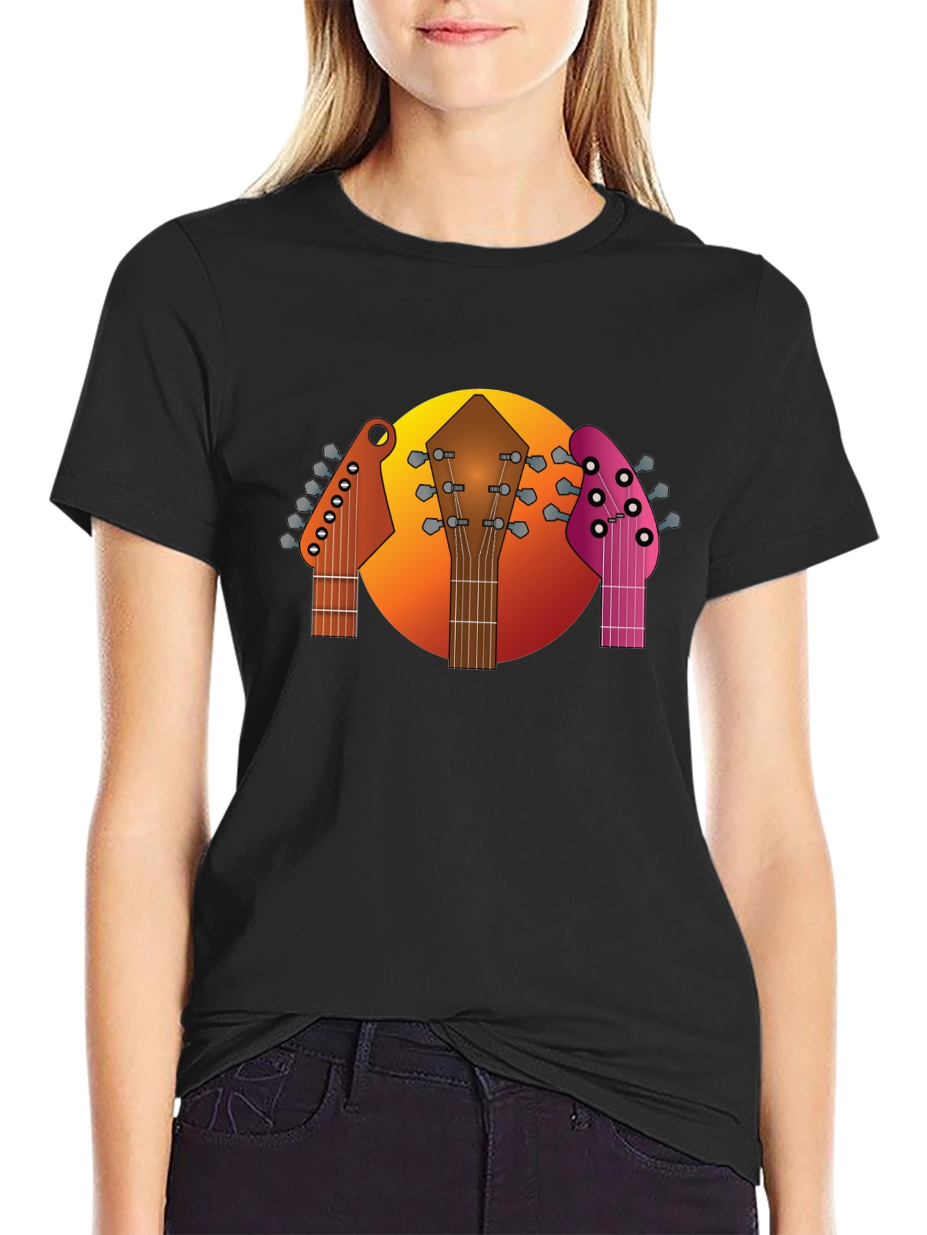 Guitar Headstocks Graphic T-Shirt