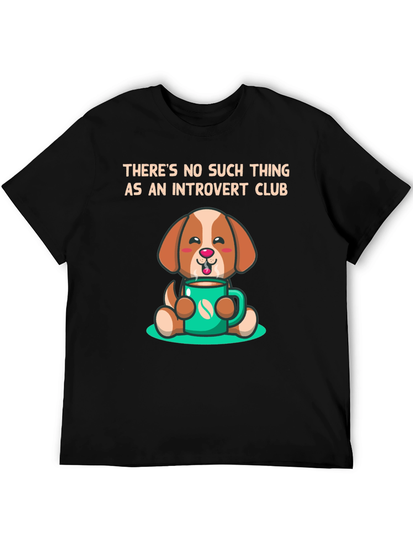 Introvert Club Dog Graphic Tee - Cute and Comfy!