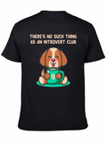 Introvert Club Dog Graphic Tee - Cute and Comfy!