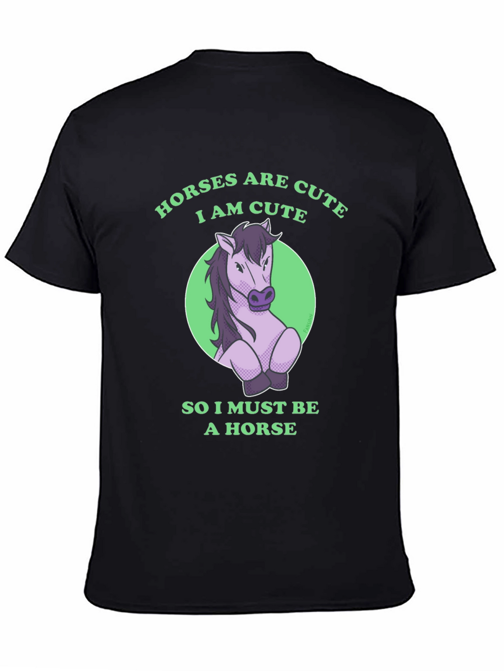 Horses are Cute Funny Graphic T-Shirt