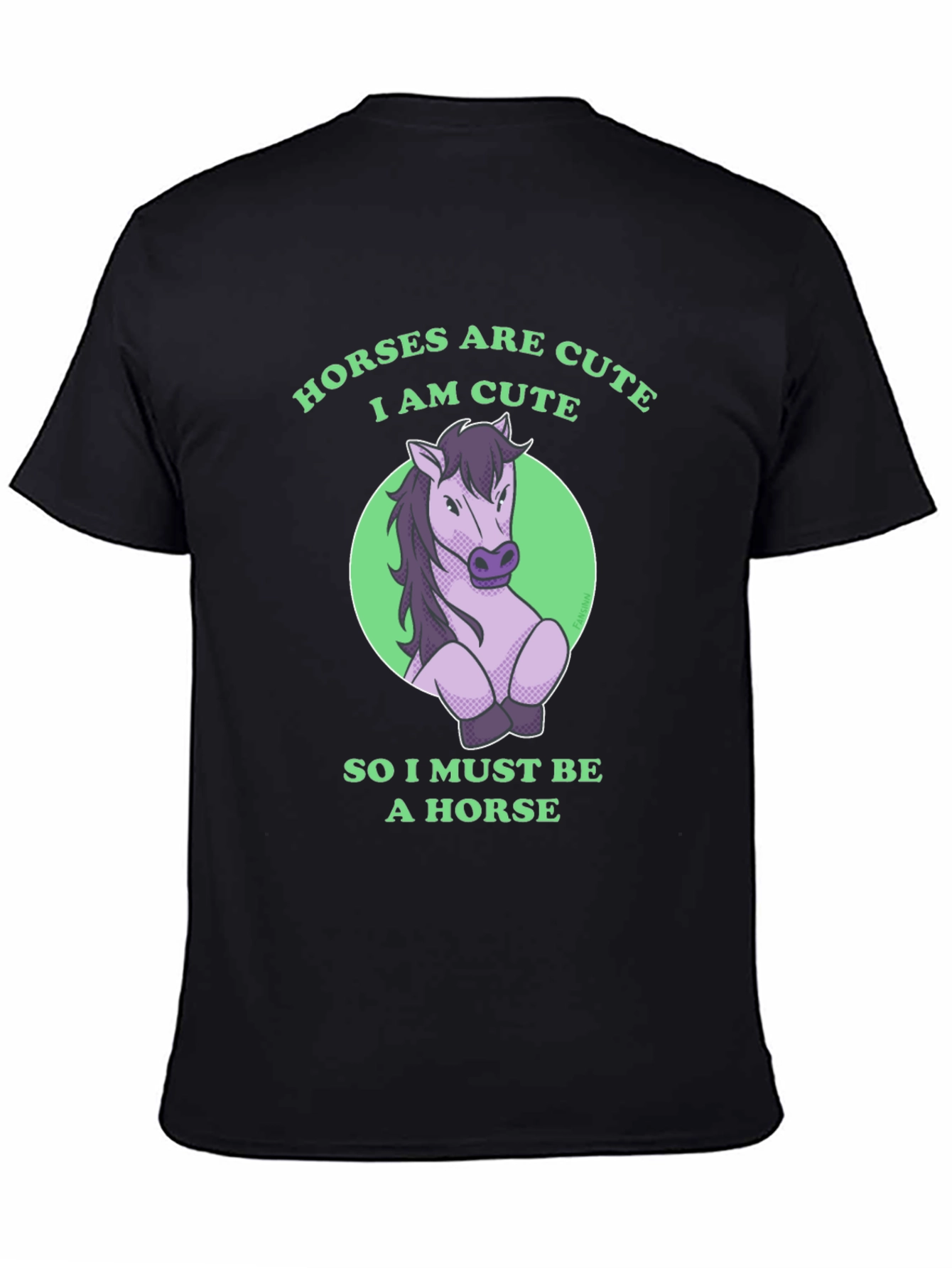 Horses are Cute Funny Graphic T-Shirt