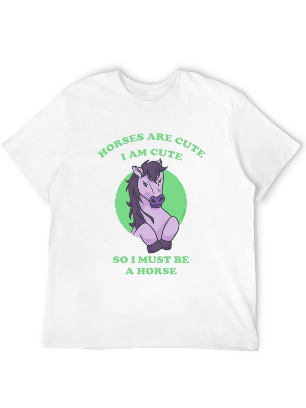 Horses are Cute Funny Graphic T-Shirt
