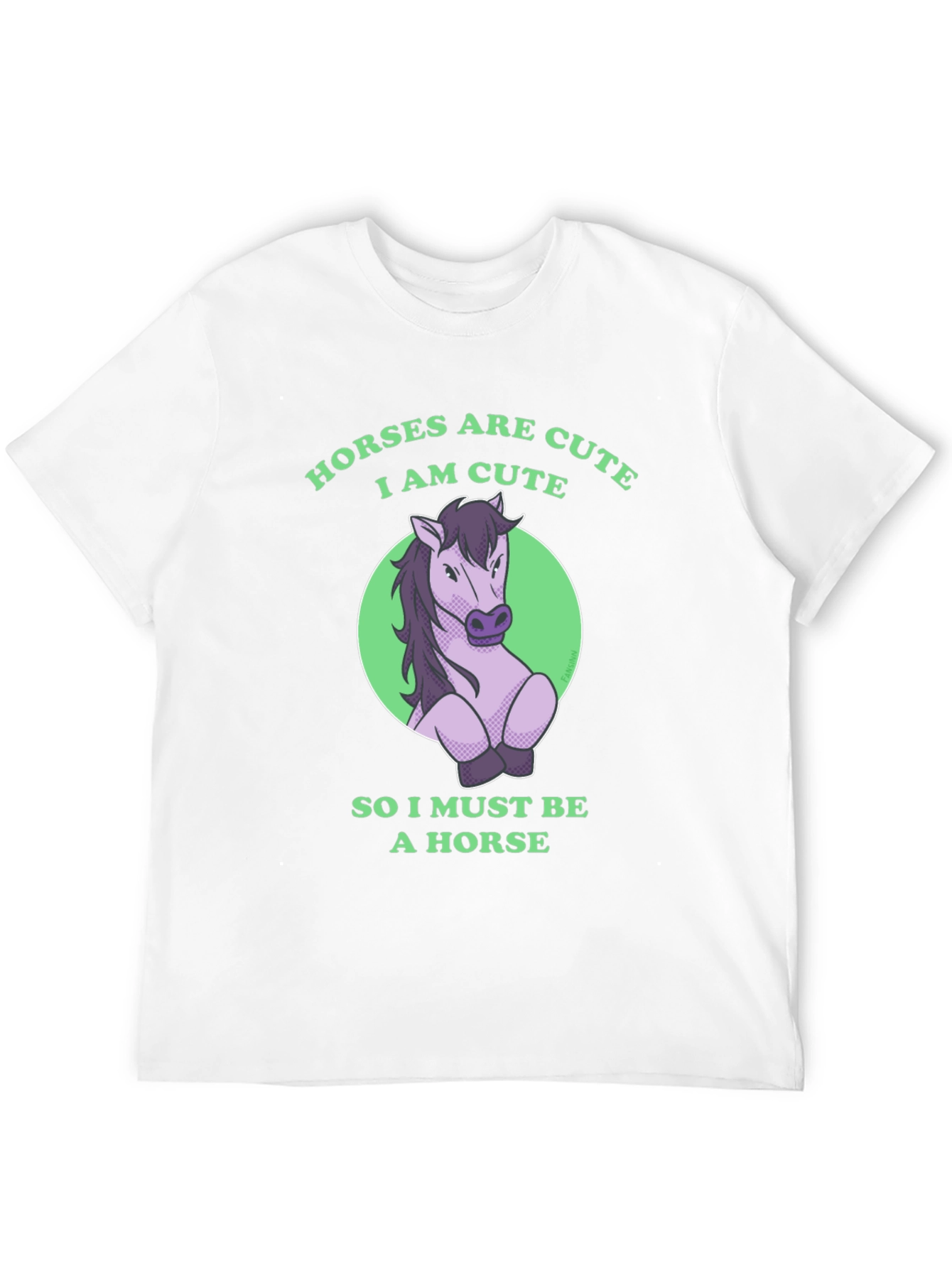 Horses are Cute Funny Graphic T-Shirt