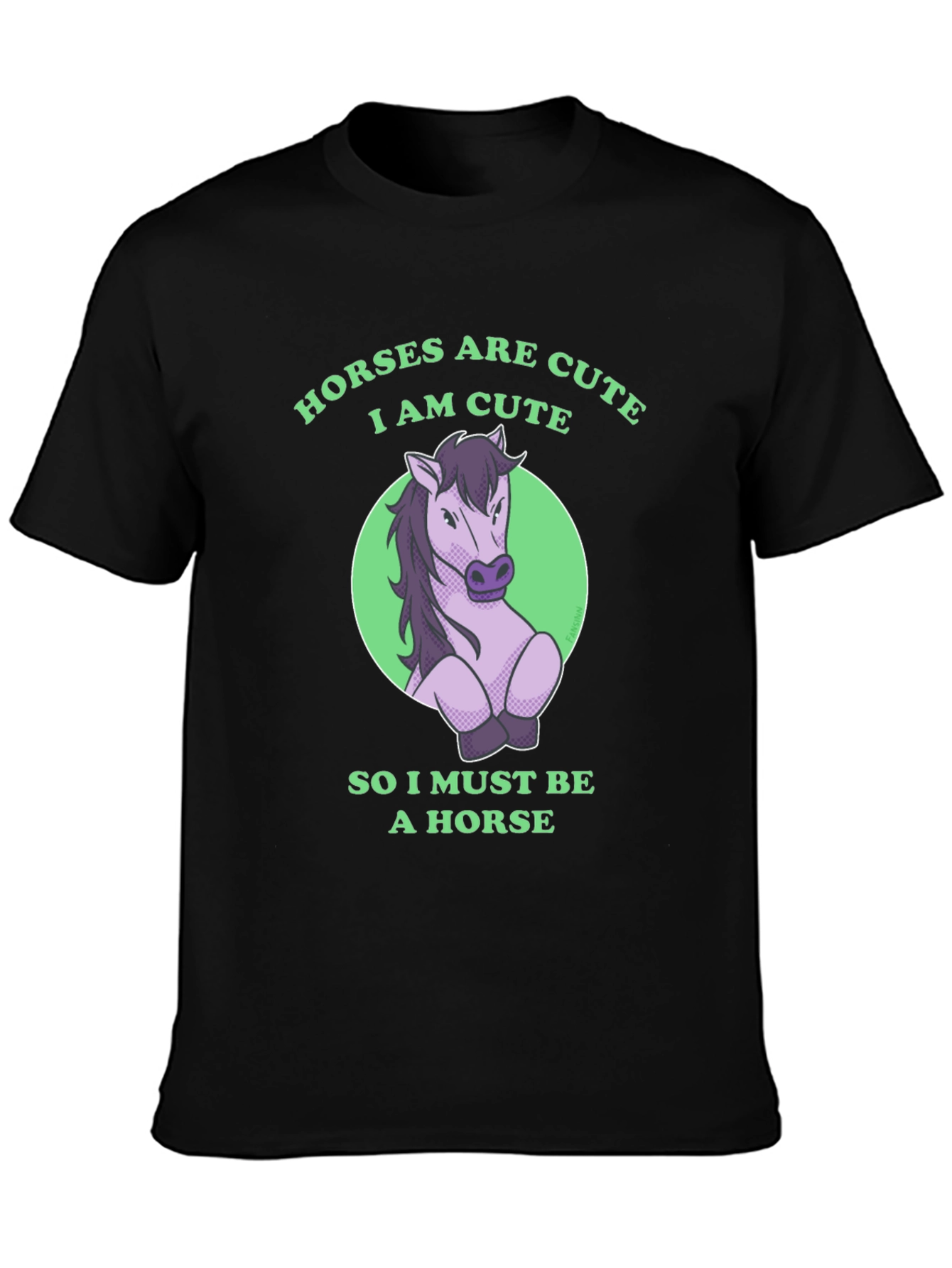 Horses are Cute Funny Graphic T-Shirt