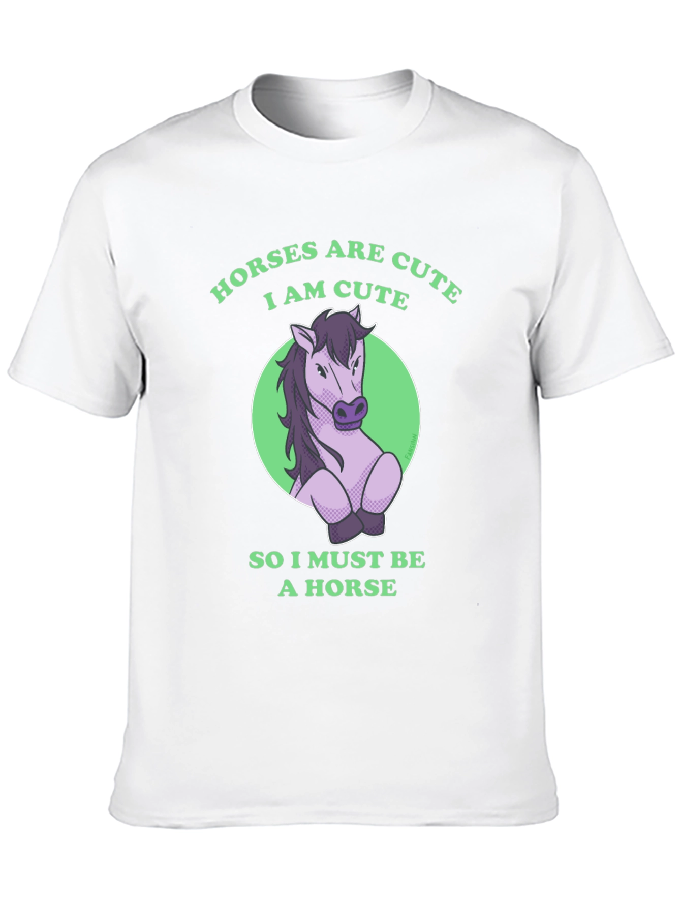 Horses are Cute Funny Graphic T-Shirt