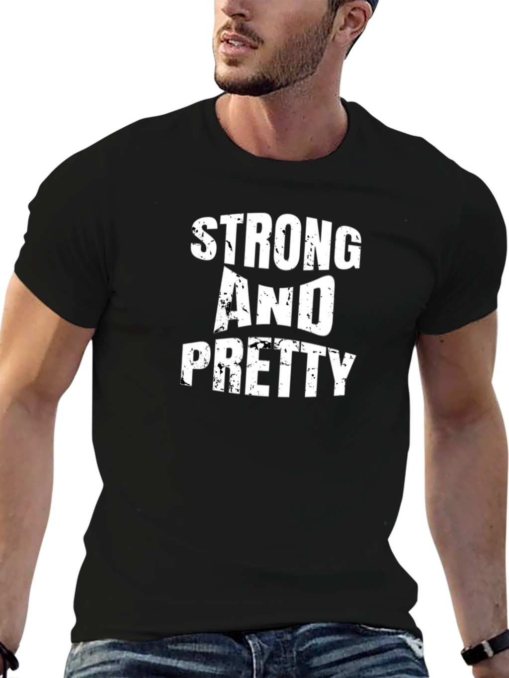 Strong And Pretty Black T-Shirt
