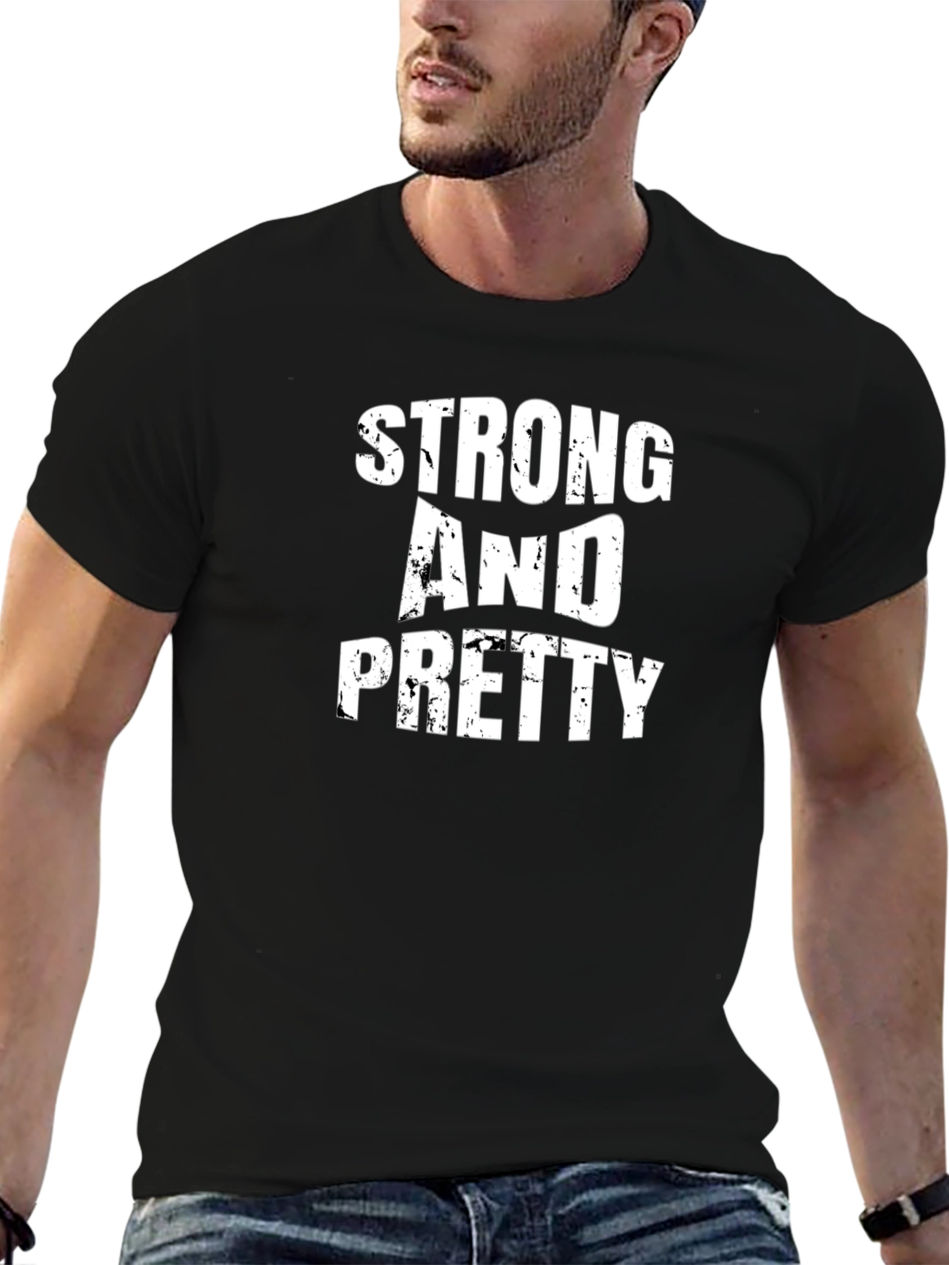 Strong And Pretty Black T-Shirt