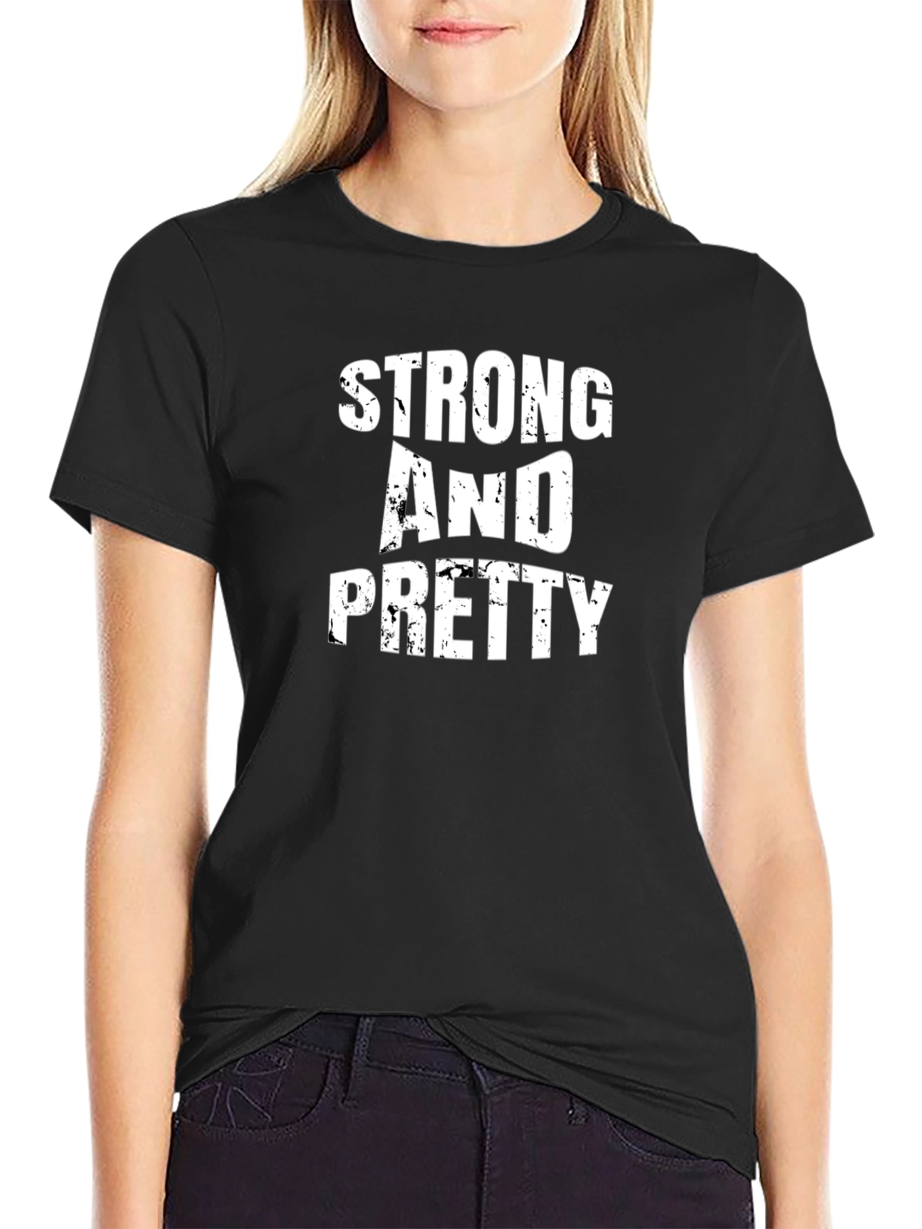 Strong And Pretty Black T-Shirt