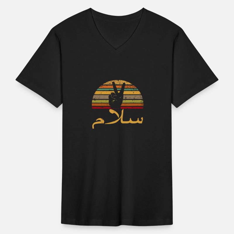 Salam Peace Arabic Retro Calligraphysaudi arabiaqa