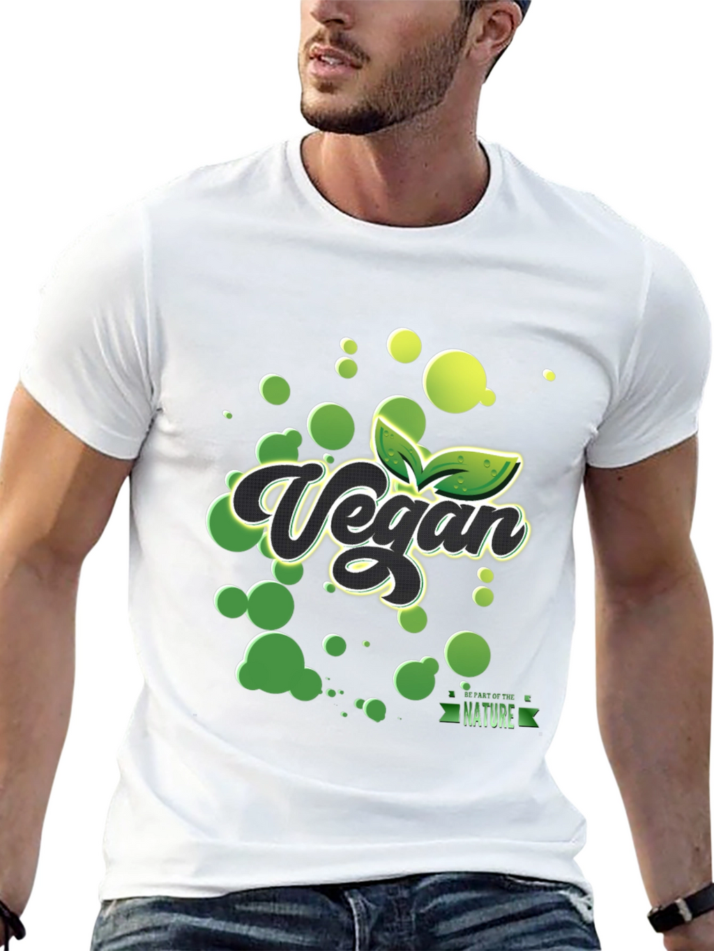 Vegan Nature T-Shirt - Black