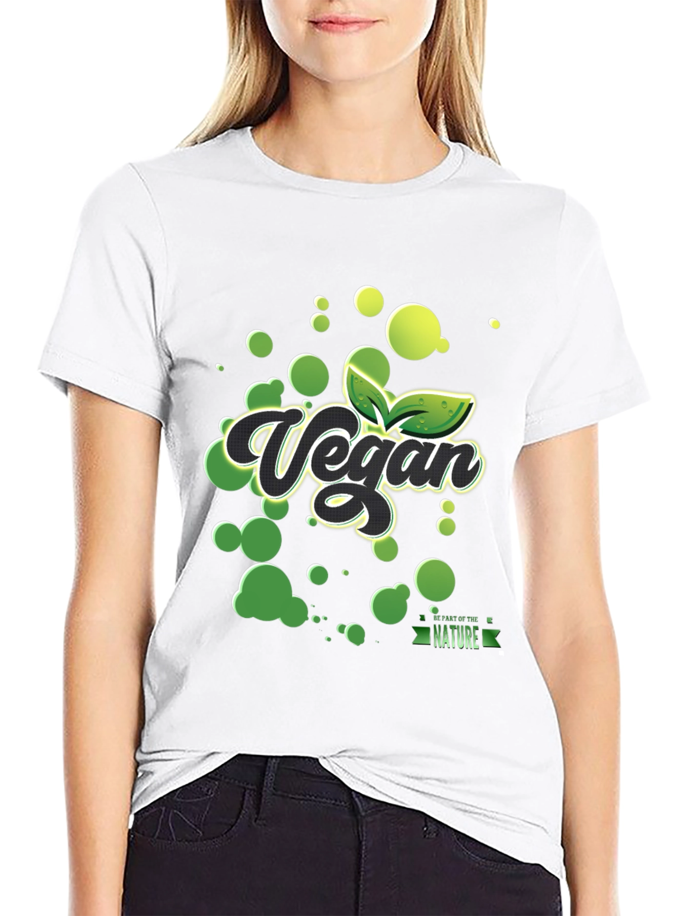 Vegan Nature T-Shirt - Black