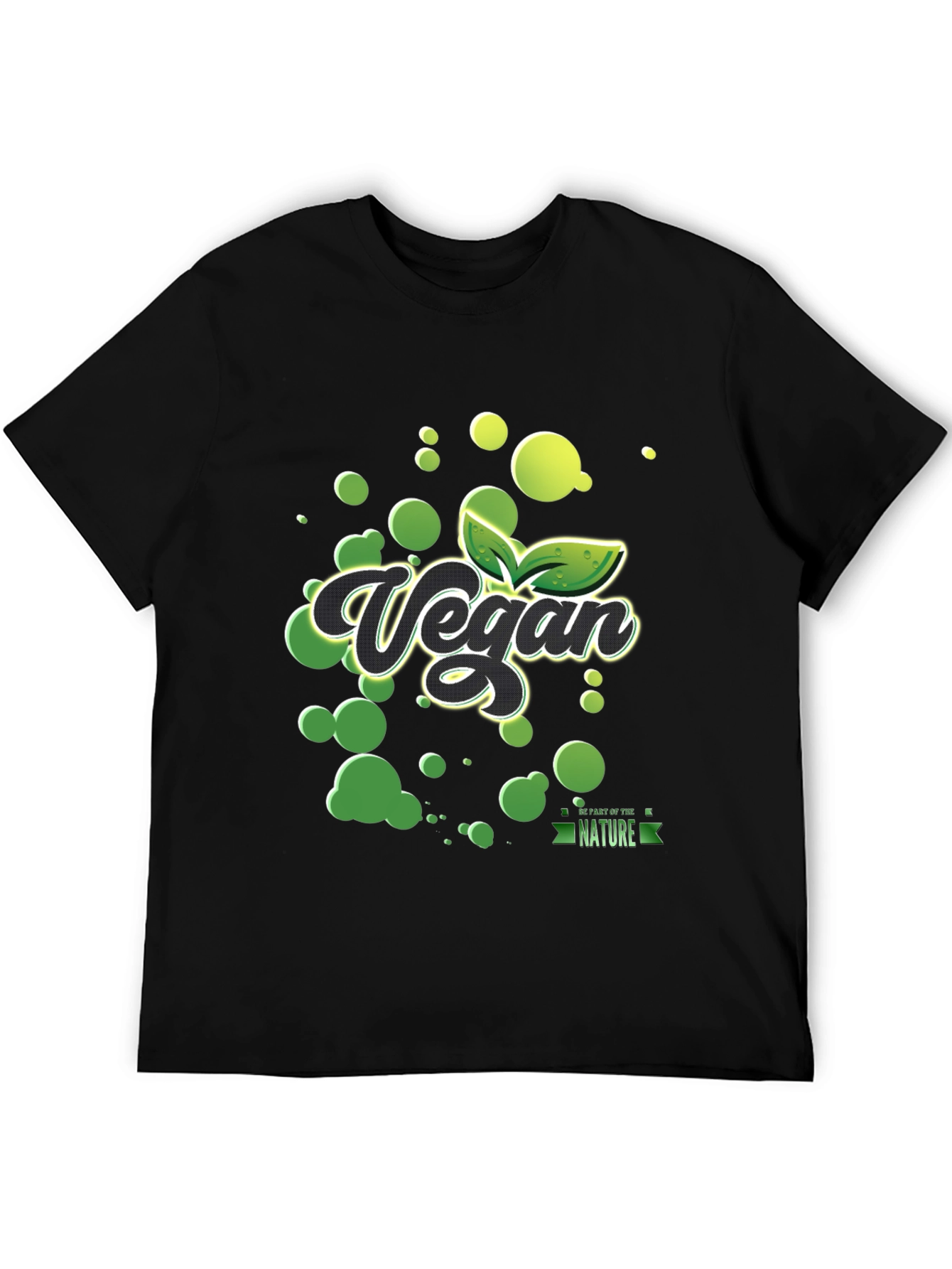 Vegan Nature T-Shirt - Black