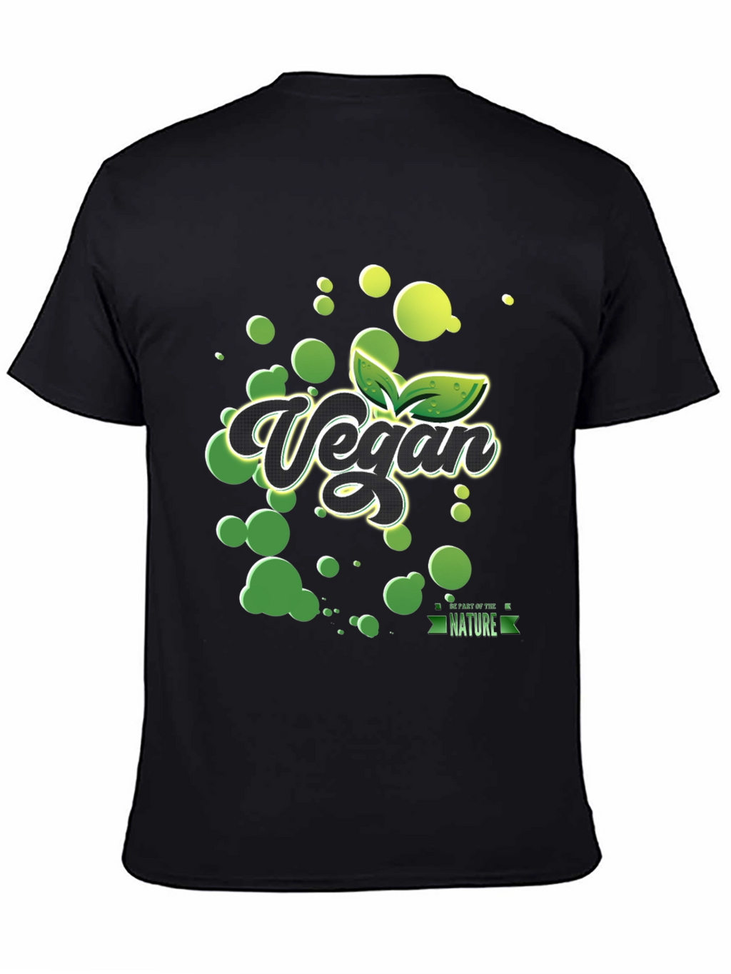 Vegan Nature T-Shirt - Black