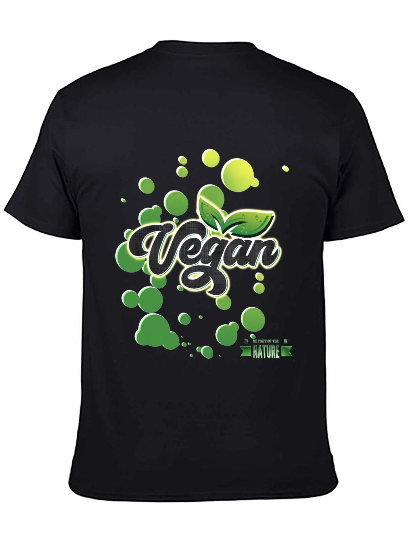 Vegan Nature T-Shirt - Black