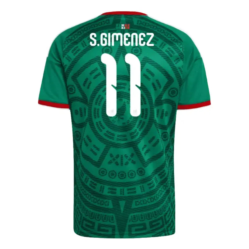 Santiago Gimenez 2026 Mexico Home Jersey Back