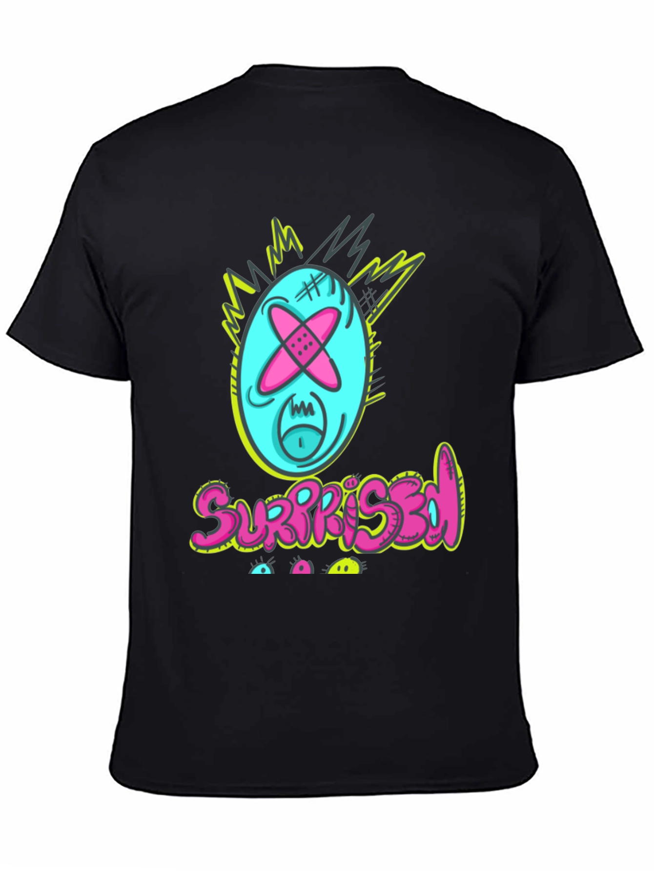Surprised Graphic Tee - Funny Cartoon Character
