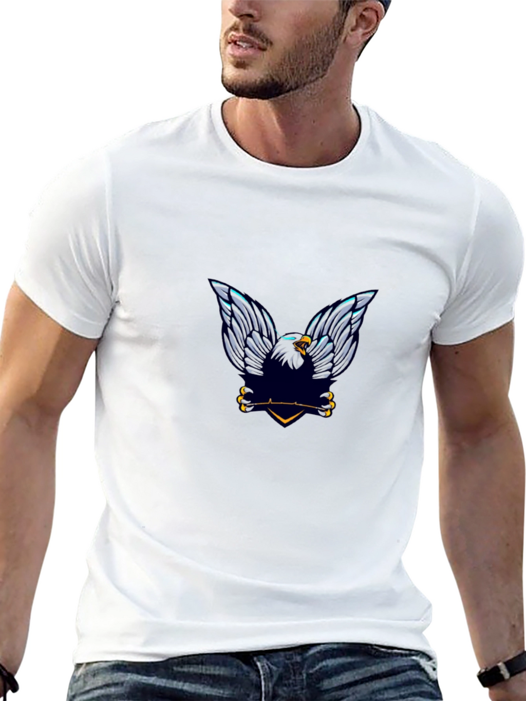 Eagle Emblem Black T-Shirt
