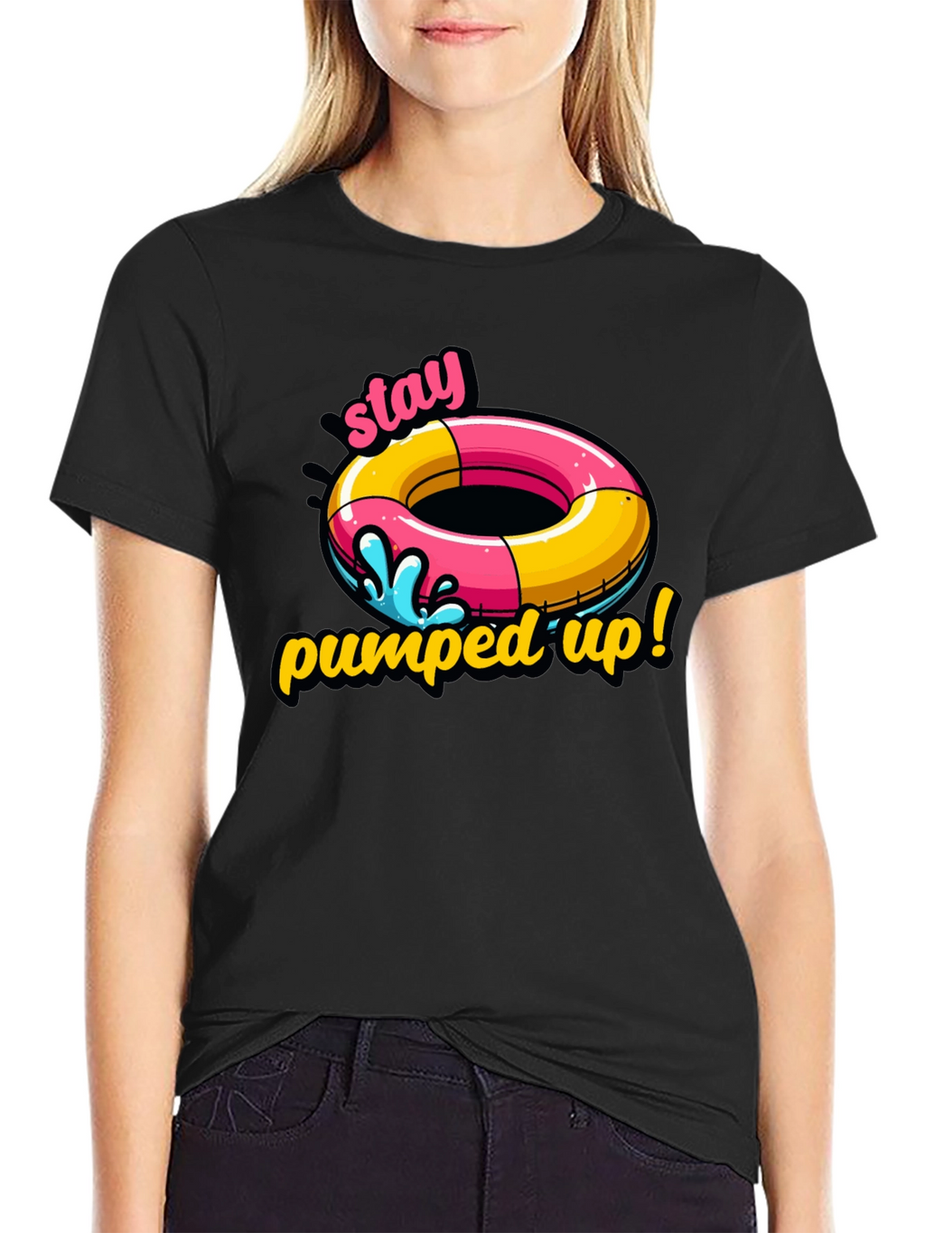 Stay Pumped Up T-Shirt: Funny Summer Graphic Tee